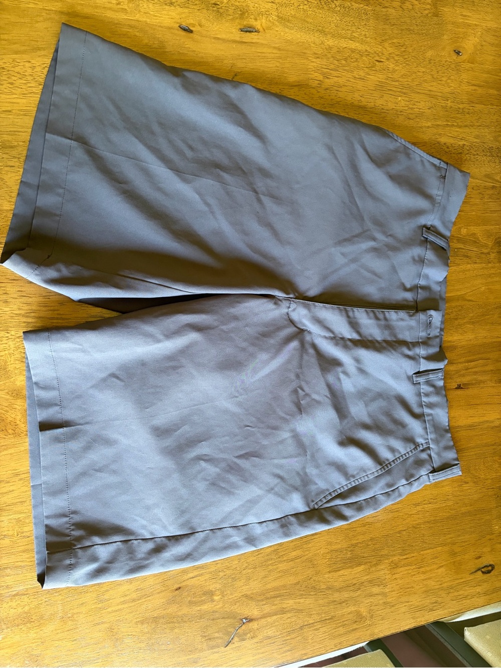 Men's Flat Front Performance Shorts — Gray